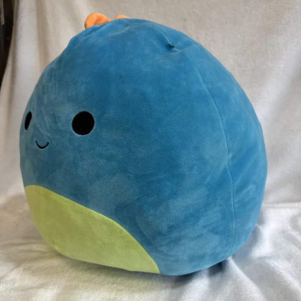Squishmallows 16 inch Darex The Blue Dinosaur Green Belly‎ Stuffed Animal Plush